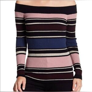 NWT Cupcakes and Cashmere “Nadria” Off the Shoulder Sweater - L